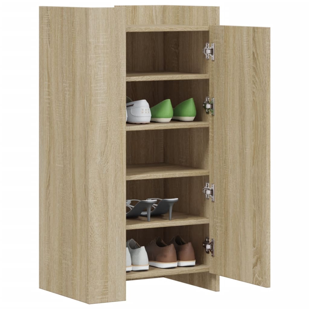 Vidaxl Schong Cabinet 52x37.5x100 cm Propertéiert Holz Sonoma Oh faarweg