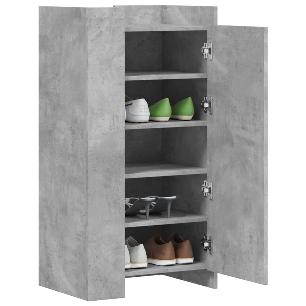 VidaXL shoe cabinet 52x37.5x100 cm edited wood concrete price