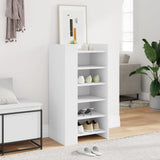 Vidaxl Shoe Cabinet 52x37.5x100 cm Forarbejdet træhvide