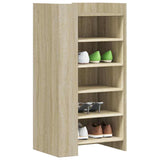 Vidaxl schoenenkast 52x37,5x100 cm bewerkt hout sonoma eikenkleurig