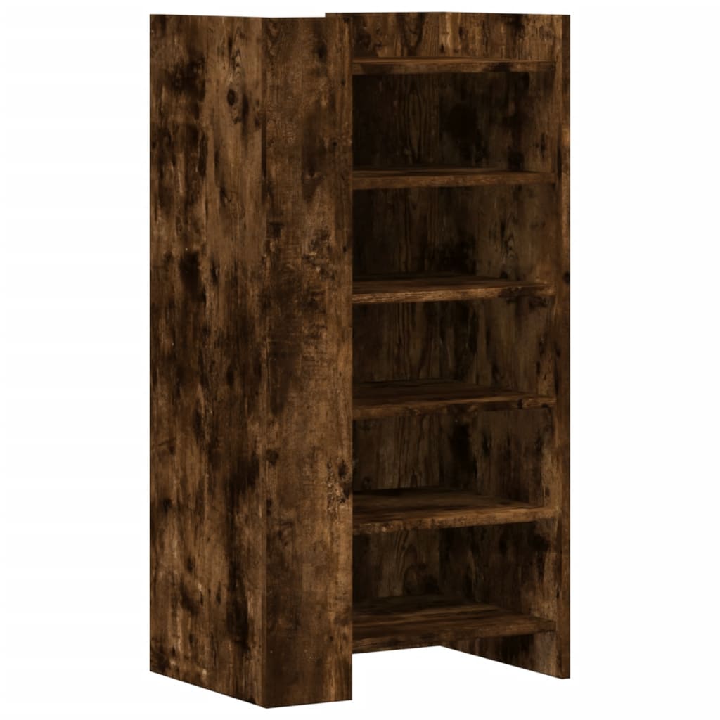 VidaXL shoe cabinet 52x37.5x100 cm Properted wood Smoked oak colored