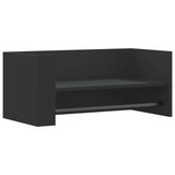Vidaxl wandschap 70,5x35x30,5 cm bewerkt hout zwart