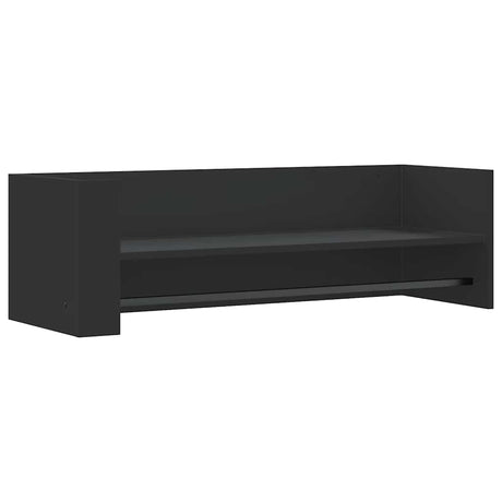 Vidaxl wandschap 100x35x30,5 cm bewerkt hout zwart