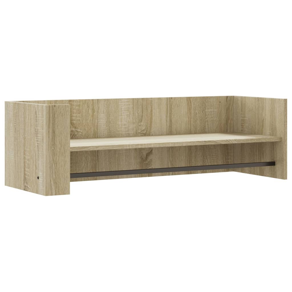 Vidaxl wandschap 100x35x30,5 cm bewerkt hout sonoma eikenkleurig