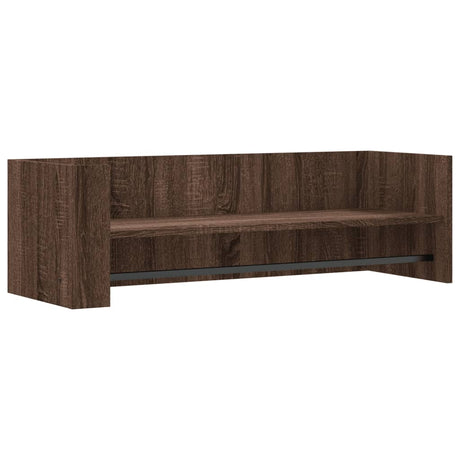 Vidaxl wandschap 100x35x30,5 cm bewerkt hout bruin eikenkleurig