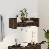 Vidaxl wandschap 100x35x30,5 cm bewerkt hout bruin eikenkleurig