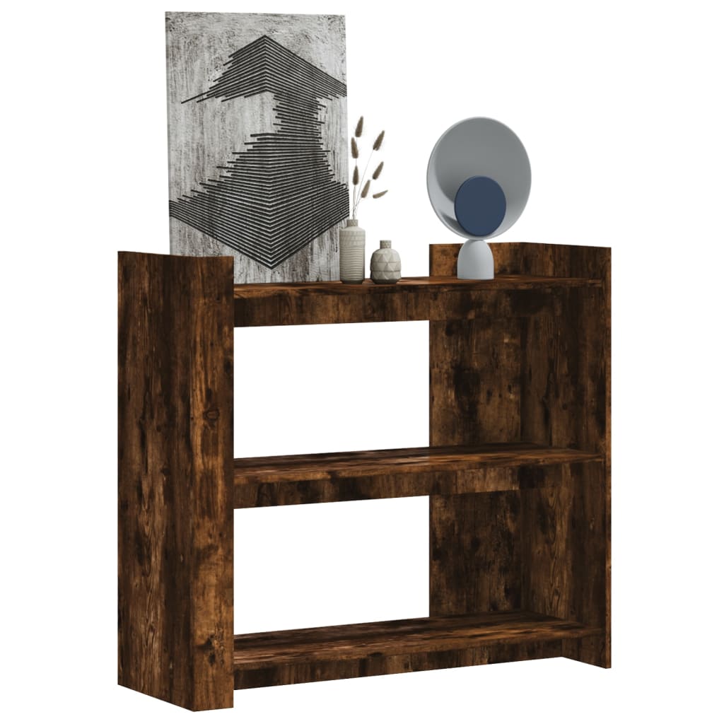 Vidaxl wandtafel 100x35x90 cm bewerkt hout gerookt eikenkleurig