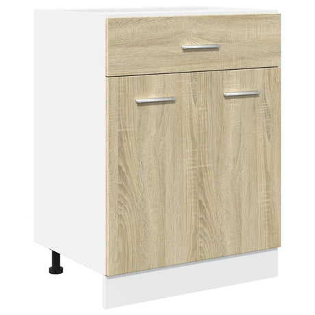 Vidaxl onderkast met lade lyon 60x46x81,5 cm sonoma eikenkleurig