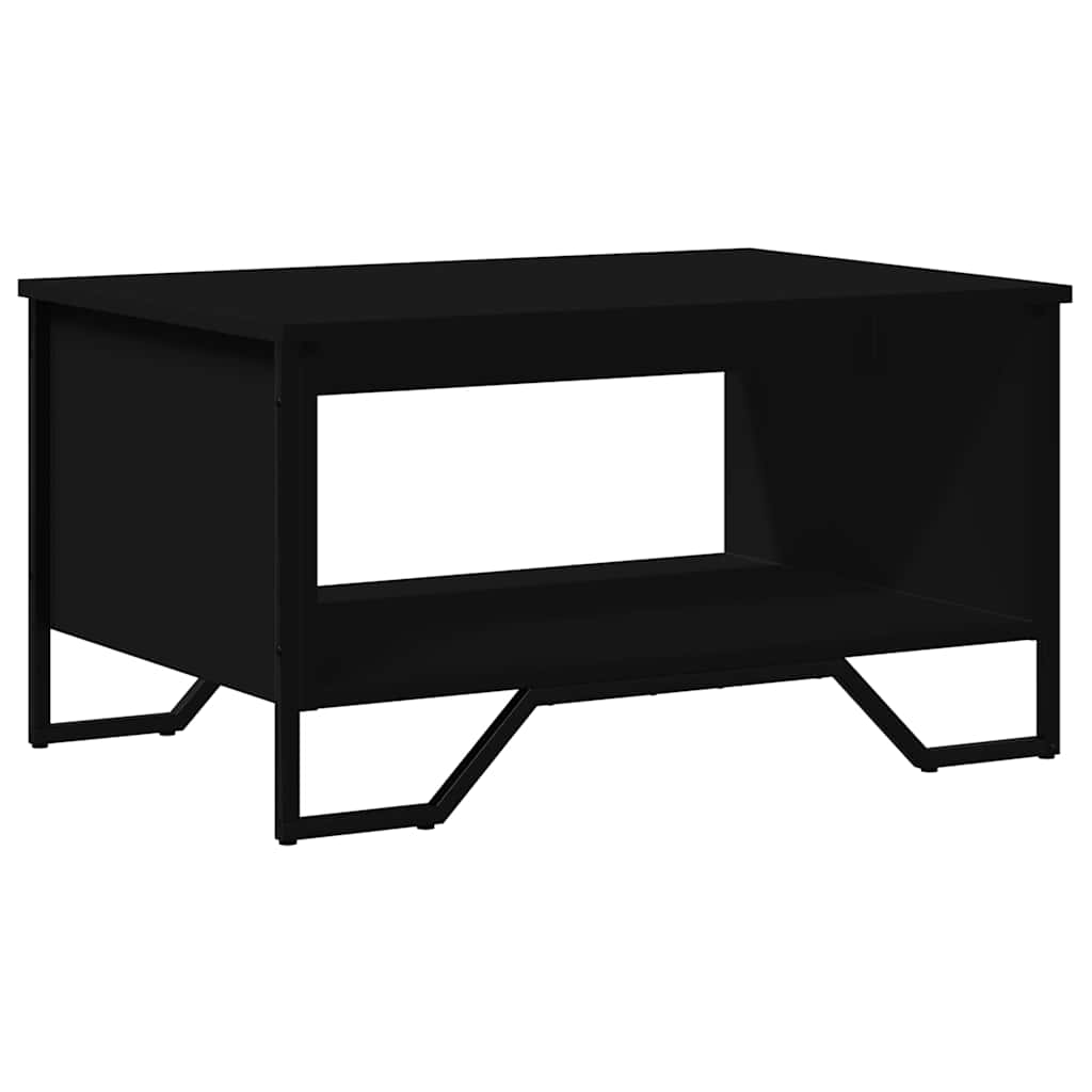 Vidaxl salontafel 75x51x40 cm bewerkt hout zwart