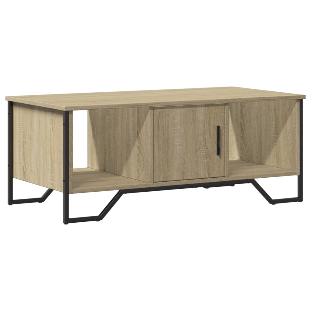 Vidaxl salontafel 100x51x40 cm bewerkt hout sonoma eikenkleurig