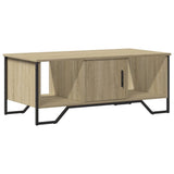 Vidaxl salontafel 100x51x40 cm bewerkt hout sonoma eikenkleurig