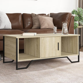 Vidaxl salontafel 100x51x40 cm bewerkt hout sonoma eikenkleurig