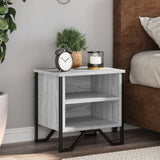 Vidaxl nachtkastjes 2 st 40x30x40 cm bewerkt hout grijs sonoma eiken