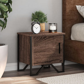 Vidaxl nachtkastjes 2 st 40x30x40 cm bewerkt hout bruin eikenkleur