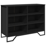 Vidaxl dressoir 101x35,5x74,5 cm bewerkt hout zwart
