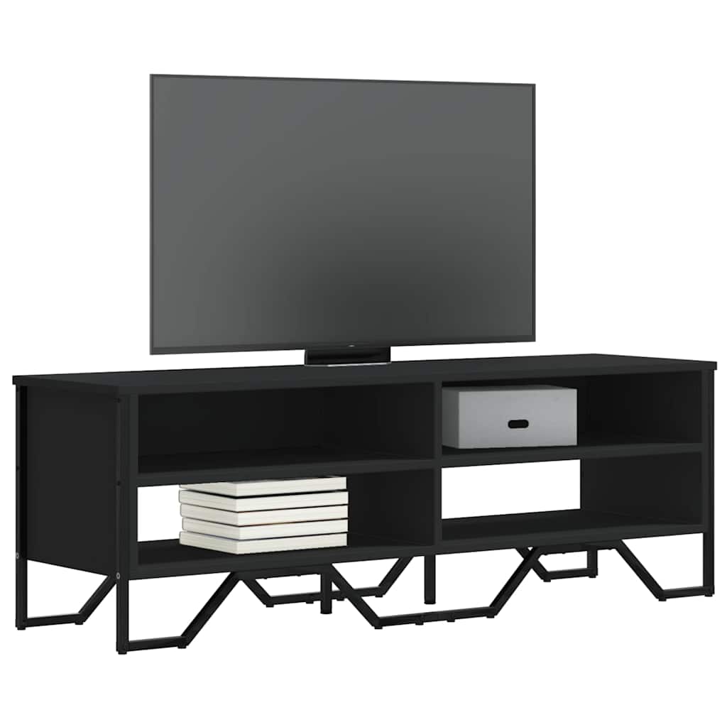 Vidaxl tv-meubel 122x34x41 cm bewerkt hout zwart