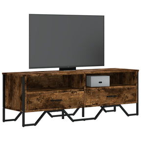 Vidaxl tv-meubel 122x34x41 cm bewerkt hout gerookt eikenkleurig