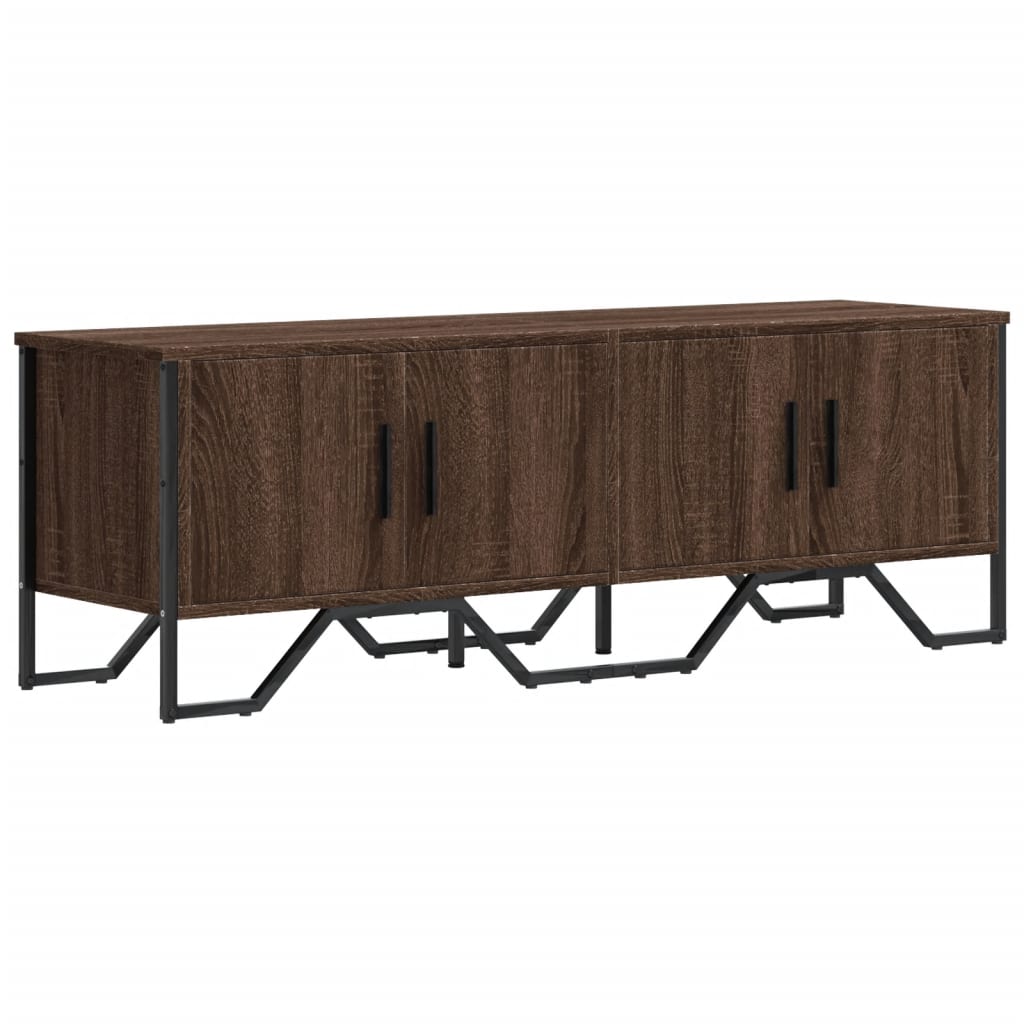 Vidaxl tv-meubel 122x34x41 cm bewerkt hout bruin eikenkleurig