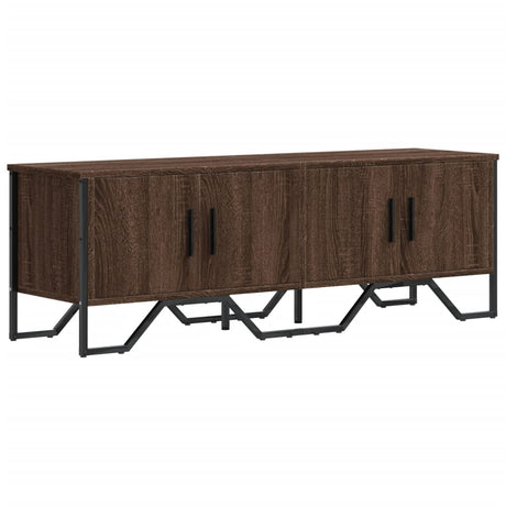 Vidaxl tv-meubel 122x34x41 cm bewerkt hout bruin eikenkleurig