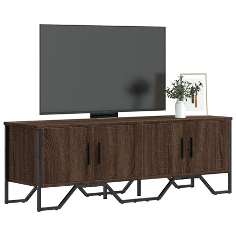 Vidaxl tv-meubel 122x34x41 cm bewerkt hout bruin eikenkleurig