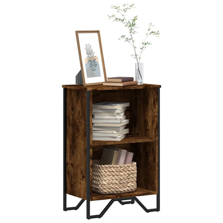 Vidaxl boekenkast 50x31x74,5 cm bewerkt hout gerookt eikenkleurig