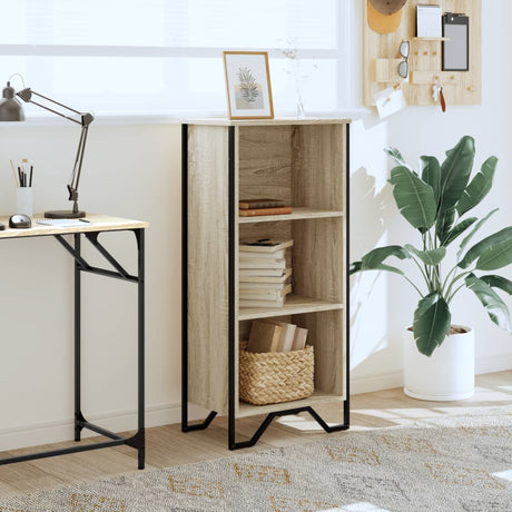 Vidaxl boekenkast 50x31x106 cm bewerkt hout sonoma eikenkleurig