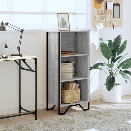 Vidaxl boekenkast 50x31x106 cm bewerkt hout grijs sonoma eikenkleurig