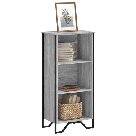 Vidaxl boekenkast 50x31x106 cm bewerkt hout grijs sonoma eikenkleurig