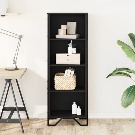 Vidaxl boekenkast 50x31x137,5 cm bewerkt hout zwart