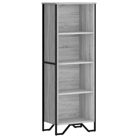 Vidaxl boekenkast 50x31x137,5 cm bewerkt hout grijs sonoma eikenkleur