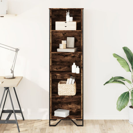 Vidaxl boekenkast 50x31x169 cm bewerkt hout gerookt eikenkleurig