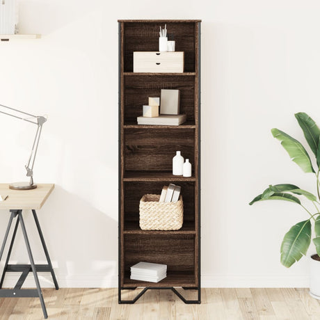 Vidaxl boekenkast 50x31x169 cm bewerkt hout bruin eikenkleur