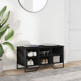 Vidaxl Shoe Cabinet 90x38x45,5 cm Property Wood Black