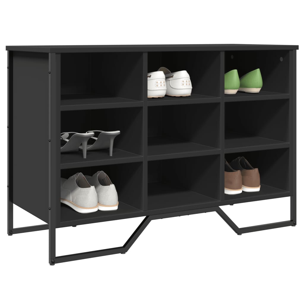 Vidaxl Shoe Cabinet 90x38x61,5 cm Property Wood Black