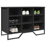 Gabinete de zapatos Vidaxl 90x38x61.5 cm de madera propiedad de negro