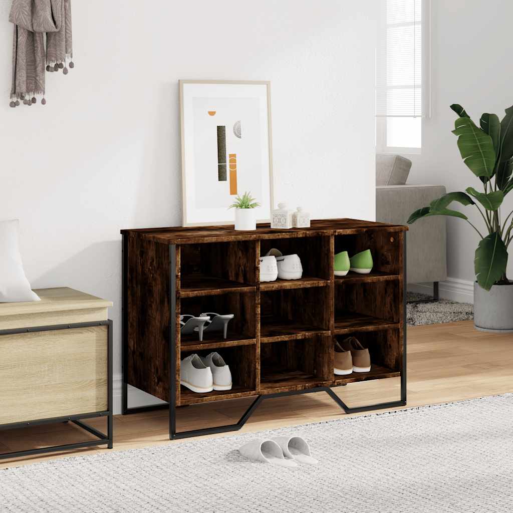 Vidaxl Shoe Cabinet 90x38x61,5 cm Property Wood Røget eg Farvet