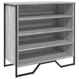 Vidaxl Shoe Cabinet 80x38x78 cm Property Wood Grey Sonoma Oak Farvet