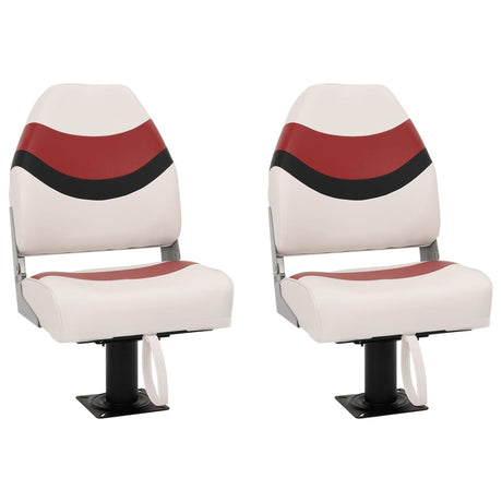 Vidaxl bootstoelen 2 st met poot 360° draaibaar