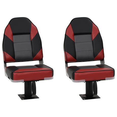 Vidaxl bootstoelen 2 st met poot 360° draaibaar