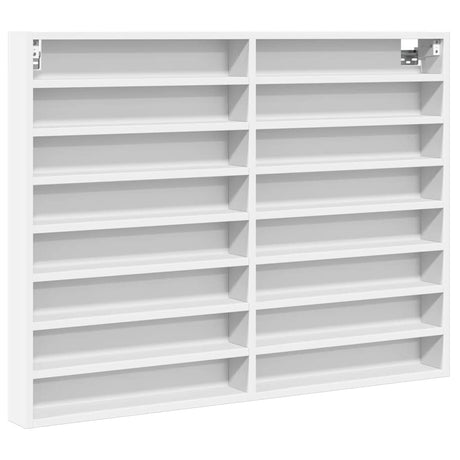 Vidaxl vitrinekast 100x8,5x75 cm bewerkt hout wit