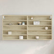 Vidaxl vitrinekast 100x8,5x50 cm bewerkt hout sonoma eikenkleurig