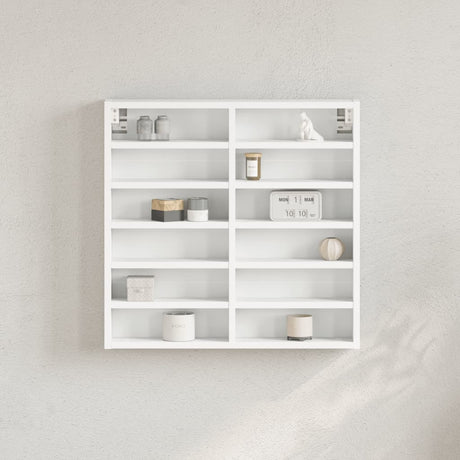 Vidaxl vitrinekast 60x8,5x58 cm bewerkt hout wit