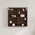 Vidaxl vitrinekast 60x8,5x58 cm bewerkt hout bruin eikenkleurig