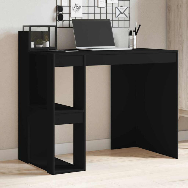 Vidaxl bureau 103,5x56,5x94 cm bewerkt hout zwart