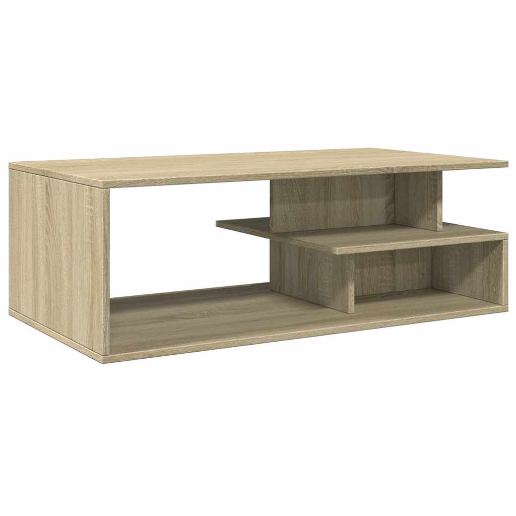 Vidaxl salontafel 102x55x35 cm bewerkt hout sonoma eikenkleurig
