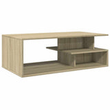 Vidaxl salontafel 102x55x35 cm bewerkt hout sonoma eikenkleurig