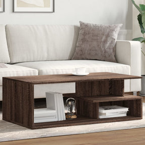 Vidaxl salontafel 102x55x35 cm bewerkt hout bruin eikenkleur