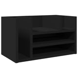 Organizator biroja Vidaxl 44.5x24x25 cm predelana lesna črna