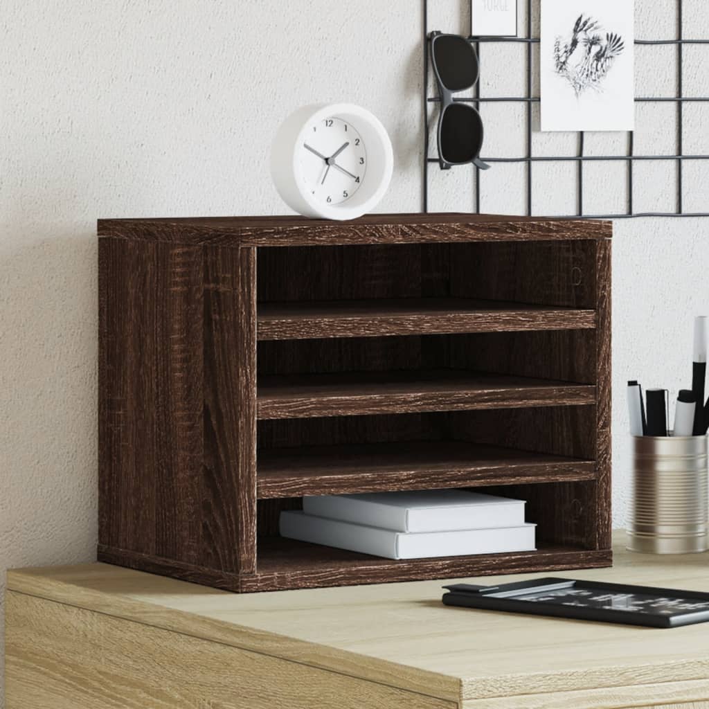 Vidaxl Bureau Organizer 36x26x29.5 cm de roble de madera procesada coloreada