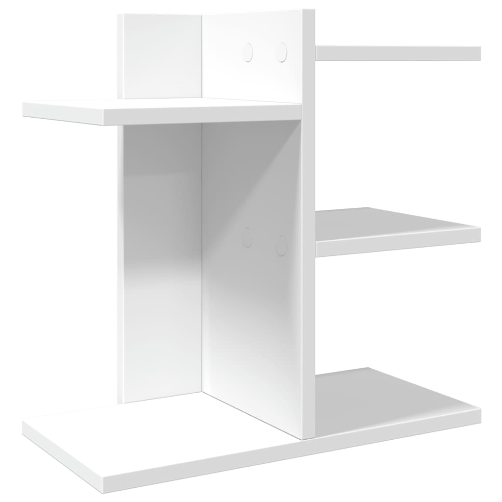 Organisateur du Bureau Vidaxl 42x21.5x42 cm Blanc de bois transformé